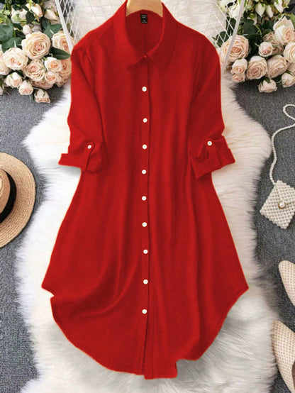 Vestido Chemise Midi