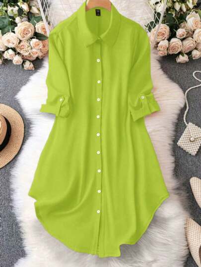 Vestido Chemise Midi