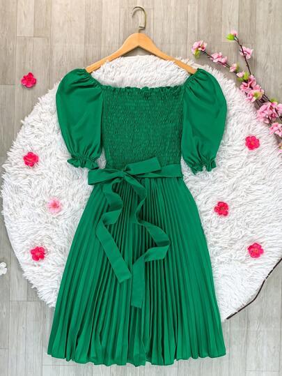 Vestido Midi Plissado