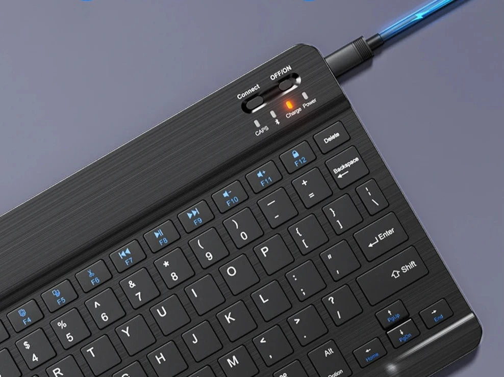 Mini teclado Bluetooth-sem fio, recarregável